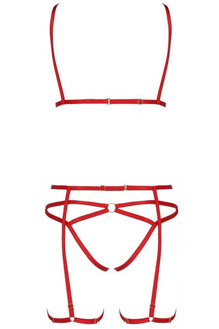 Passion - Γυναικείο σετ Εσώρουχα - Passion Magali Set Κόκκινο PS10884 - E-string.gr