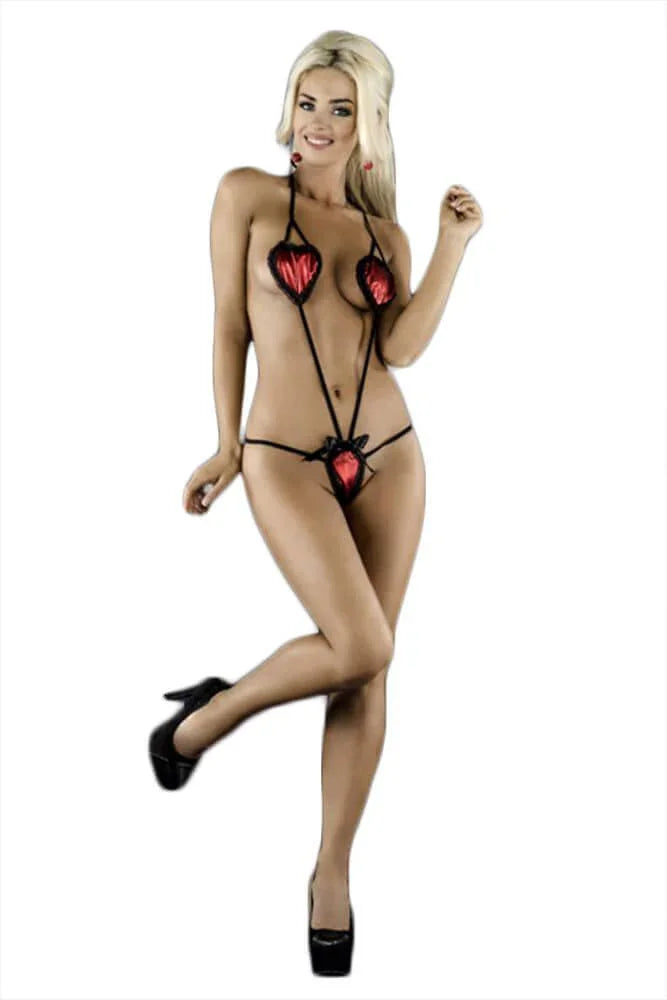 Seduce Me - Γυναικείο κορμάκι - Ida Body Red MS-0045 - E-string.gr