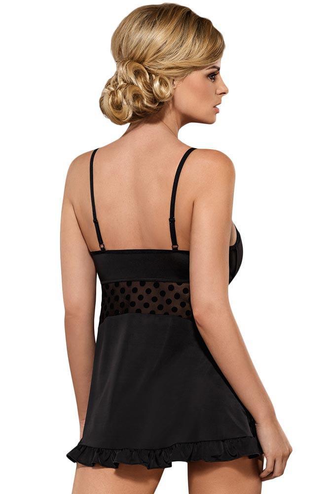 Obsessive - Γυναικείο Babydoll - Obsessive Dotina babydoll and thong OB2486 - E-string.gr