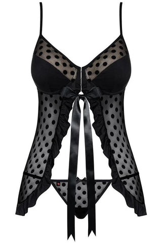 Obsessive - Γυναικείο Babydoll - Obsessive Dotina babydoll and thong OB2486 - E-string.gr