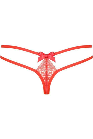 Obsessive - Γυναικείο Εσώρουχο - Obsessive Intensa Double thong Ντοματί OB7534 - E-string.gr