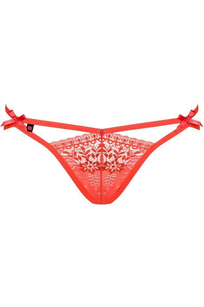 Obsessive - Γυναικείο Εσώρουχο - Obsessive Intensa Double thong Ντοματί OB7534 - E-string.gr