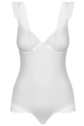 Obsessive - Γυναικείο κορμάκι - Julitta teddy White OB2059 - E-string.gr
