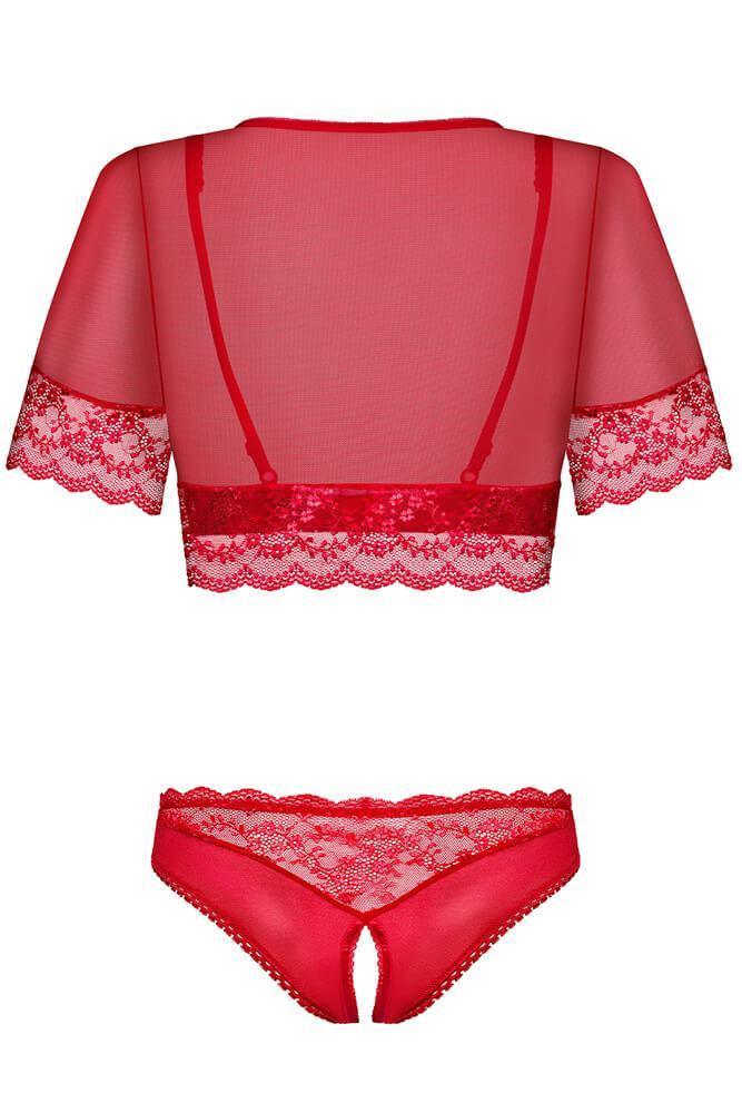 Obsessive - Γυναικείο σετ εσωρούχων - Obsessive Lovica 3 pcs Set OB3391 - E-string.gr
