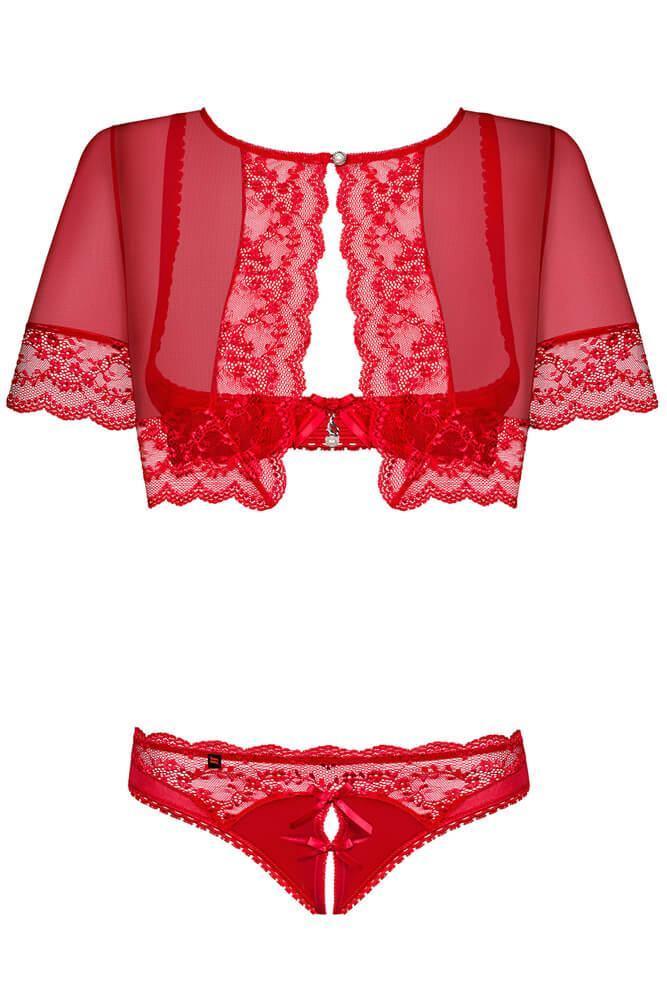 Obsessive - Γυναικείο σετ εσωρούχων - Obsessive Lovica 3 pcs Set OB3391 - E-string.gr
