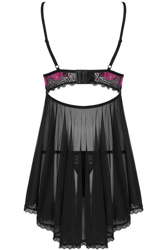 Obsessive - Γυναικείο Babydoll - Obsessive Tulia Μαύρο OB3048 - E-string.gr