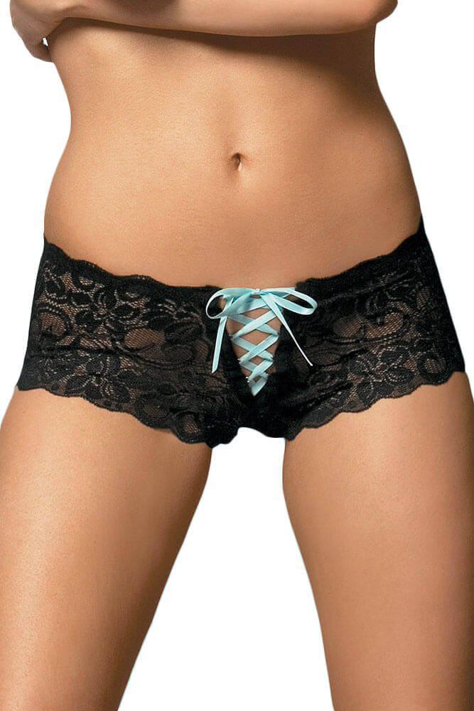 Obsessive - Γυναικείο εσώρουχο - Bloom shorts black Obsessive W451 - E-string.gr