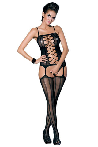 Obsessive - Ολόσωμο Καλσόν- Bodystocking G300 Black KHT117 - E-string.gr