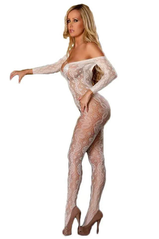 Provocative - Ολόσωμο καλσόν - Provocative Bodystockings White PR4434 - E-string.gr
