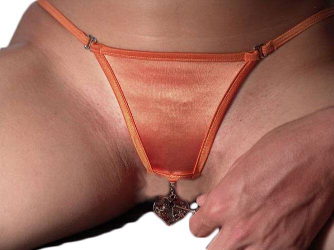 Sensualle Lingerie - Γυναικείο εσώρουχο - Sensualle brecha orange SL0005 - E-string.gr