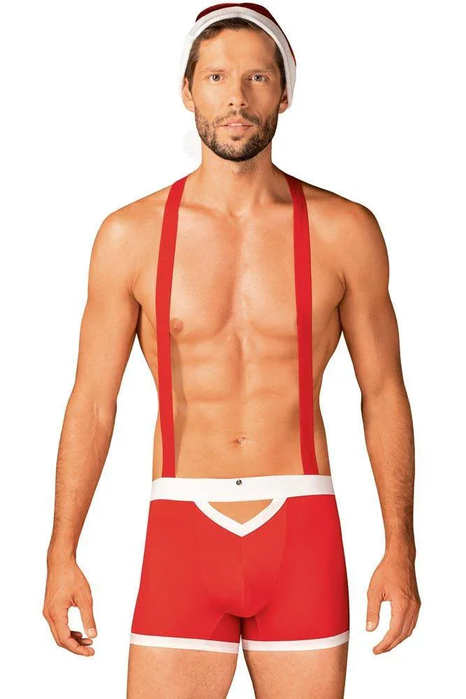 Obsessive - Ανδρική στολή - Obsessive Mr Claus κόκκινη OB3351 - E-string.gr
