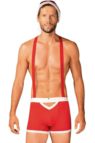 Obsessive - Ανδρική στολή - Obsessive Mr Claus κόκκινη OB3351 - E-string.gr