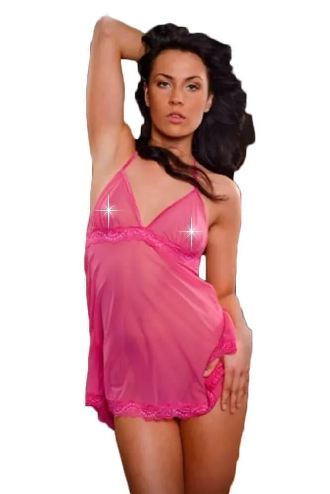 Fearless & Fun - Γυναικείο Babydoll - Hot Chemise with Open Back TL-H0012 - E-string.gr