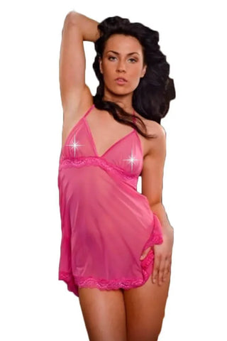 Fearless & Fun - Γυναικείο Babydoll - Hot Chemise with Open Back TL-H0012 - E-string.gr