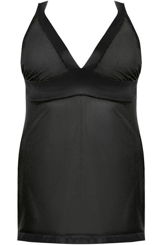 Anais - PLUS SIZE Babydoll - AS Samara chemise Μαύρο AS10044 - E-string.gr