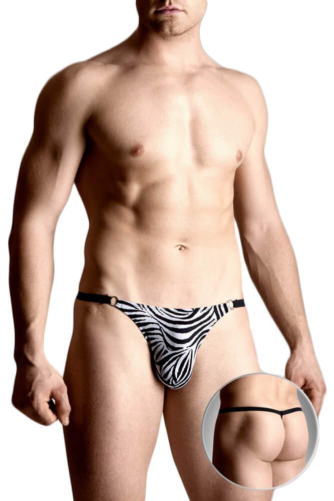 Softland - Ανδρικό εσώρουχο - ZEBRA THONG SFT4488-ZEBRA - E-string.gr