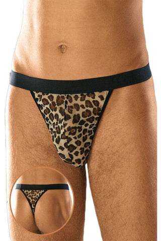 Softland - Ανδρικό εσώρουχο - LEOPARD THONG SFT4457 - E-string.gr