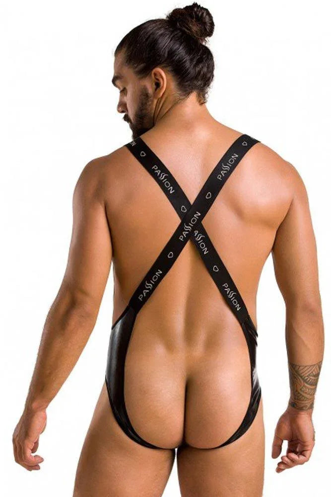 Passion - Ανδρικό Κορμάκι - Passion Male Bruno Μαύρο PSM0027 - E-string.gr
