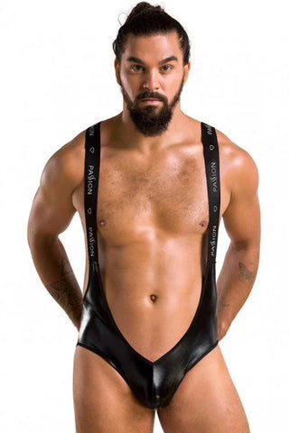 Passion - Ανδρικό Κορμάκι - Passion Male Bruno Μαύρο PSM0027 - E-string.gr