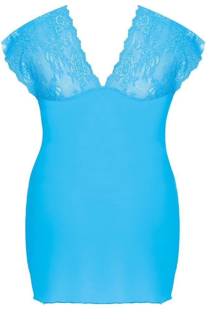 Anais - PLUS SIZE Babydoll - AS Ofeely chemise Γαλάζιο AS10027 - E-string.gr