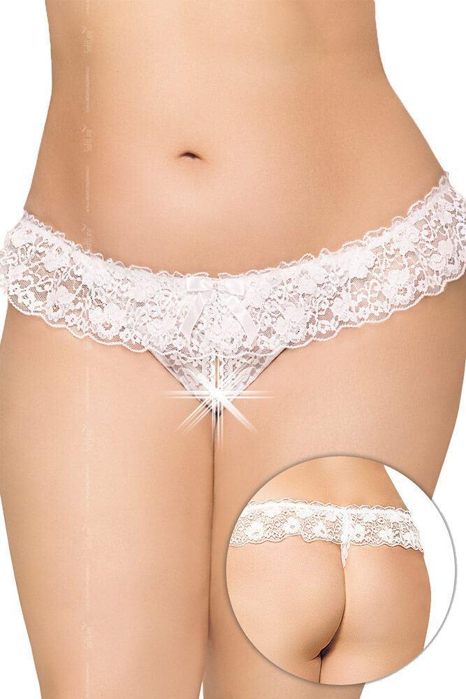 Softland - Γυναικείο εσώρουχο μεγάλο μέγεθος - White Passion SFL2432-W - E-string.gr