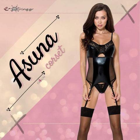 Passion - Γυναικείος Κορσές - Passion Asuna Corset Μαύρος PS0056 - E-string.gr