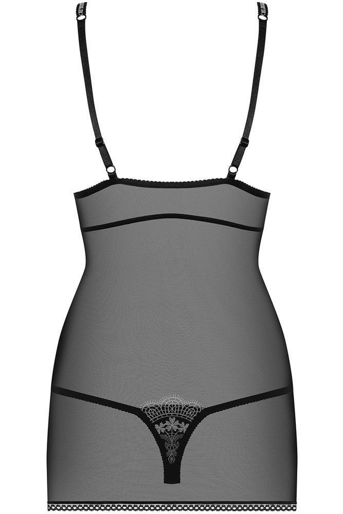 Obsessive - Γυναικείο Babydoll - Obsessive 840 Chemise Μαύρο OB6057 - E-string.gr