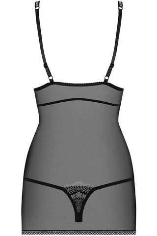 Obsessive - Γυναικείο Babydoll - Obsessive 840 Chemise Μαύρο OB6057 - E-string.gr
