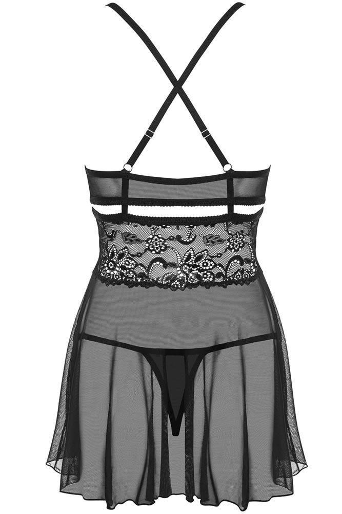 Obsessive - Γυναικείο Babydoll - Obsessive 838 Μαύρο OB2522 - E-string.gr