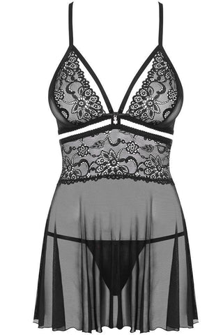 Obsessive - Γυναικείο Babydoll - Obsessive 838 Μαύρο OB2522 - E-string.gr