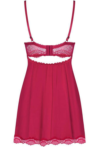 Obsessive - Γυναικείο Babydoll - Obsessive Rosalyne babydoll and thong XXL Κόκκινο OB4151 - E-string.gr