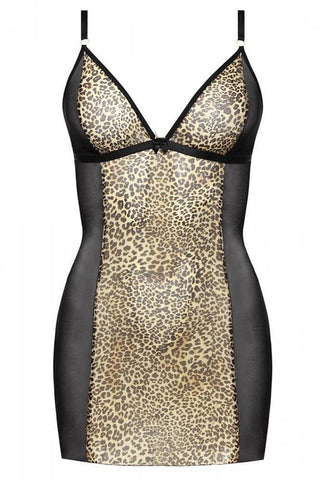 Anais - PLUS SIZE Babydoll - AS Marciana chemise Λεοπαρ AS10055 - E-string.gr
