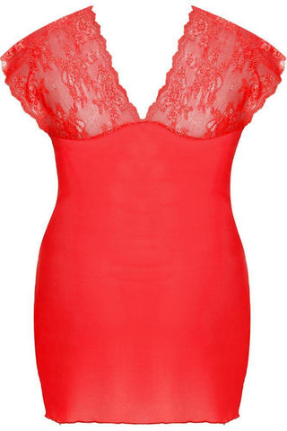 Anais - PLUS SIZE Babydoll - AS Sydney chemise κόκκινο AS10041 - E-string.gr