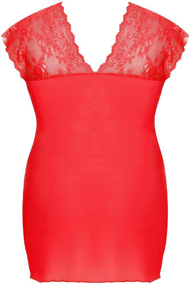 Anais - PLUS SIZE Babydoll - AS Sydney chemise κόκκινο AS10041 - E-string.gr