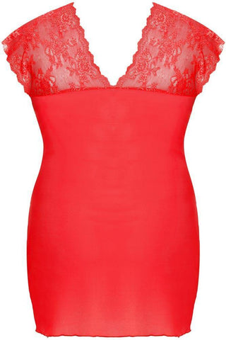 Anais - PLUS SIZE Babydoll - AS Sydney chemise κόκκινο AS10041 - E-string.gr