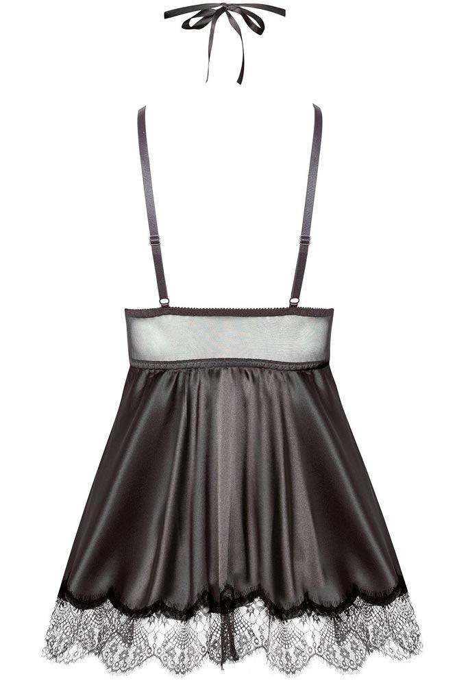 Beauty Night - Γυναικείο Babydoll - Beauty Night Eve Chemise Μαύρο BN10429 - E-string.gr