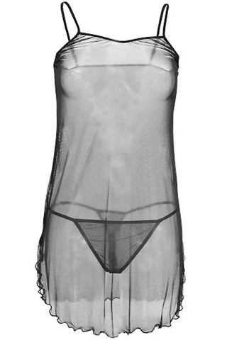 Dkaren - Γυναικείο Babydoll - Dkaren Laura Μαύρο DK-Laura-Black - E-string.gr