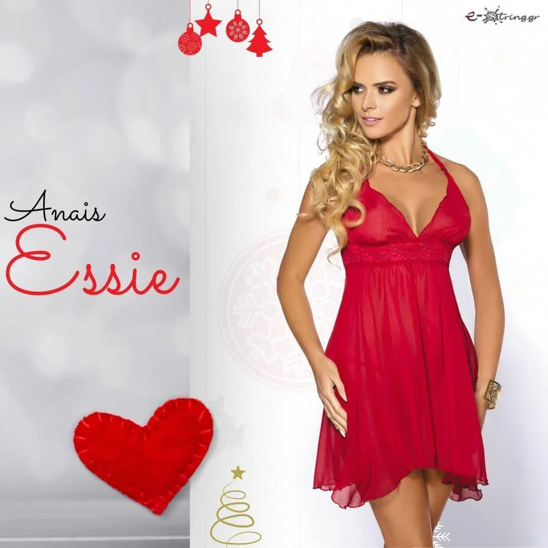 Anais - Γυναικείο Babydoll - Anais Essie Κόκκινο AS-Essie - E-string.gr
