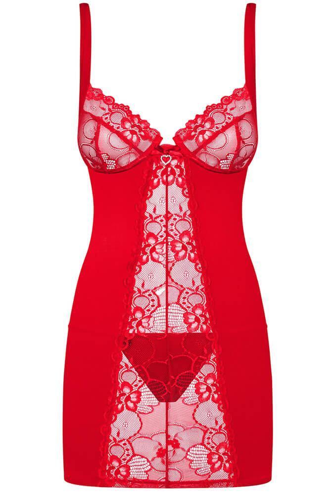 Obsessive - Γυναικείο Babydoll - Obsessive Heartina Chemise OB2431 - E-string.gr