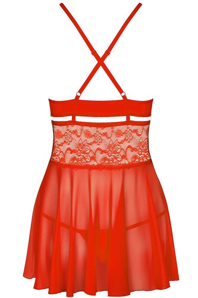 Obsessive - Γυναικείο Babydoll - Obsessive 838 Κόκκινο OB6620 - E-string.gr