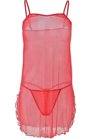 Dkaren - Γυναικείο Babydoll - Dkaren Laura Κόκκινο DK-Laura-red - E-string.gr