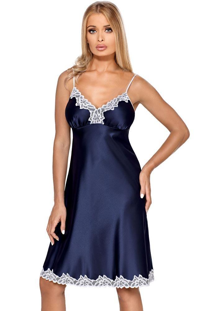 Hamana - Γυναικείο Babydoll -Hamana Loris Nightdress Μπλε HA-Nightdress-Loris - E-string.gr