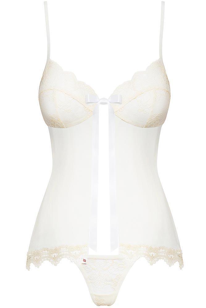 Obsessive - Γυναικείο Babydoll - Obsessive 874 μπεζ OB0221 - E-string.gr