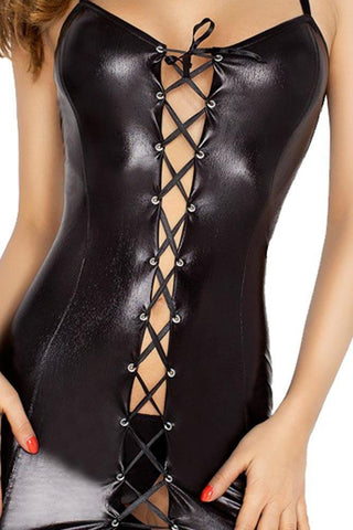 Passion - Γυναικείο Babydoll - Φόρεμα Passion Bellatrix Μαύρο PS0103 - E-string.gr