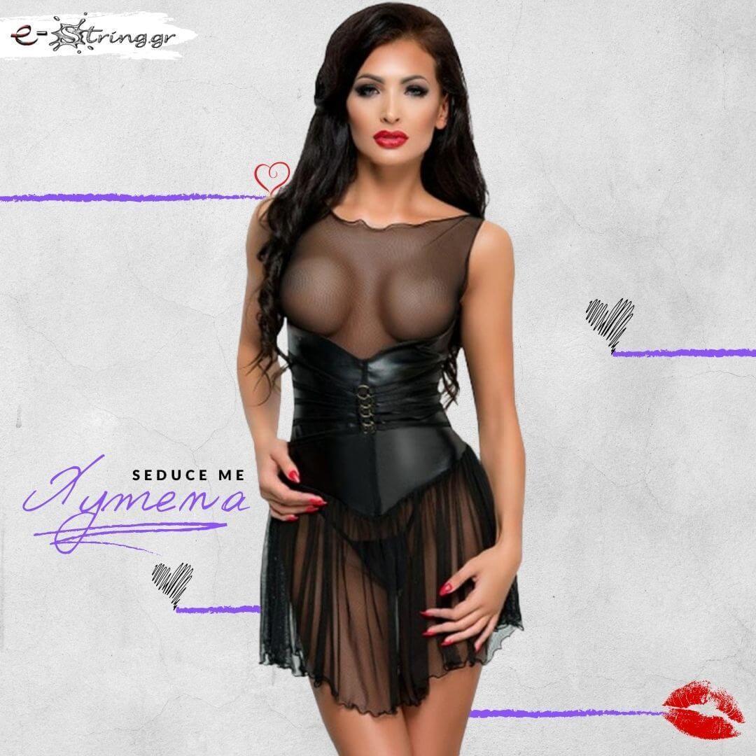 Seduce Me - Γυναικείο Φορεματάκι - Seduce Me Xymena Dress Μαύρο MS10001 - E-string.gr