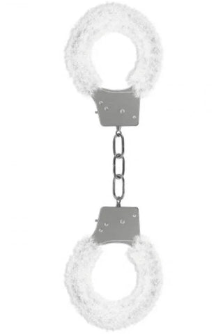 Ouch! - Χειροπέδες - Furry Biginners Handcuffs Λευκές S4F03032 - E-string.gr
