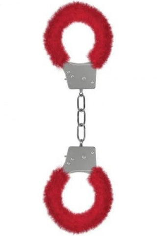 Ouch! - Χειροπέδες - Furry Biginners Handcuffs Κόκκινες S4F03031 - E-string.gr