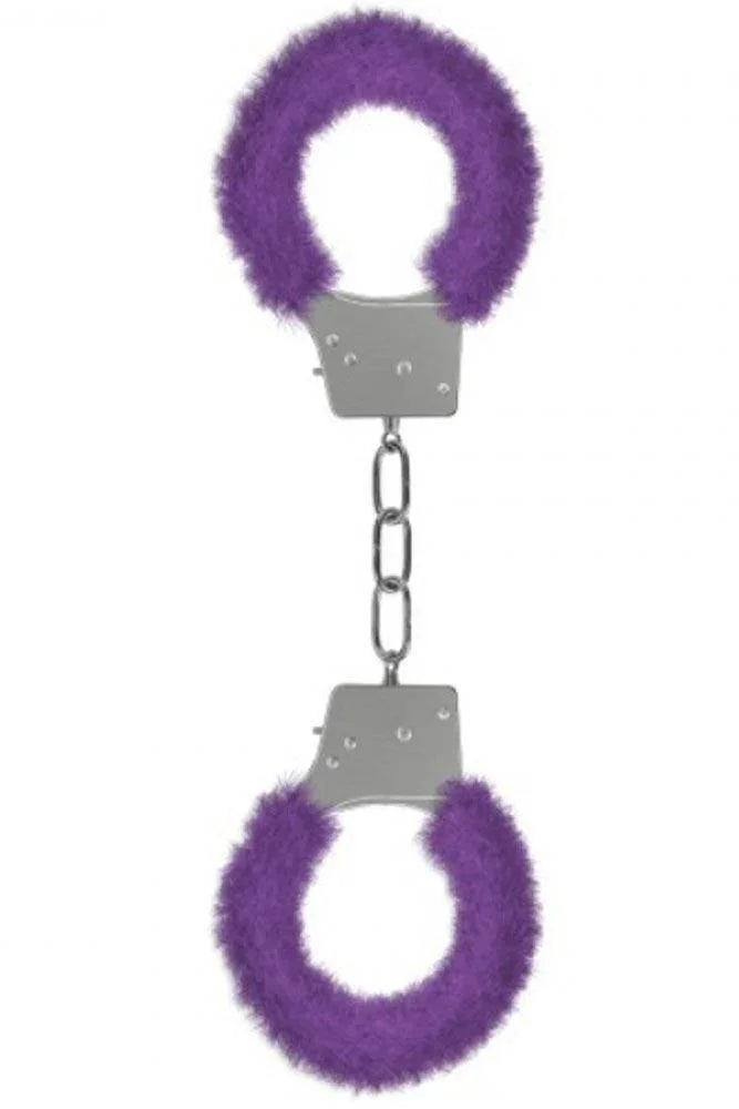 Ouch! - Χειροπέδες - Furry Biginners Handcuffs Μωβ S4F03029 - E-string.gr