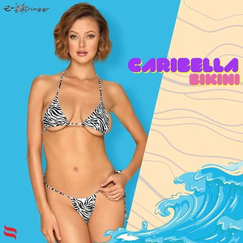 Obsessive - Γυναικείο Μαγιό - Set Μπικίνι Obsessive Carribella Μαύρο Λευκό OB0725 - E-string.gr