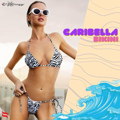Obsessive - Γυναικείο Μαγιό - Set Μπικίνι Obsessive Carribella Μαύρο Λευκό OB0725 - E-string.gr